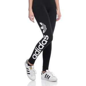 Adidas Linear Logo Black Leggings size M